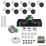 Ficha técnica e caractérísticas do produto Kit CFTV 9 Câmeras VHD 3130B 720P 3,6mm DVR Intelbras MHDX 1016 + Acessórios