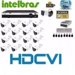 Ficha técnica e caractérísticas do produto Kit Cftv Dvr 32 Canais Intelbras 1032 Hdcvi 32 Camera 720p
