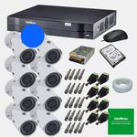 Ficha técnica e caractérísticas do produto 2 Kit Cftv16 Cameras Ahd 720p Dvr Intelbras 1008mhdx+HD