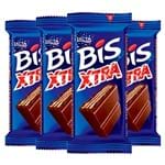 Ficha técnica e caractérísticas do produto Kit Chocolate Bis Xtra ao Leite Lacta 45g 4 Unidades
