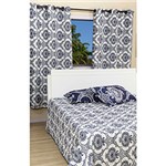 Ficha técnica e caractérísticas do produto Kit Colcha Casal Boutis Bali com 2 Porta Travesseiros + Cortina 180x240cm - Casa & Conforto