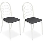 Ficha técnica e caractérísticas do produto Kit com 02 Cadeiras Holanda 2C009BR-110 Preta - Kappesberg