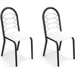 Ficha técnica e caractérísticas do produto Kit com 02 Cadeiras Holanda 2C009PC-106 Branca - Kappesberg