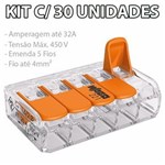 Ficha técnica e caractérísticas do produto Kit com 30 Conector Emenda 5 Fios Mod 221-415
