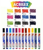 Ficha técnica e caractérísticas do produto Kit Com 12 Canetas Para Tecido Acrilpen - Acrilex - Oferta