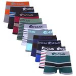 Ficha técnica e caractérísticas do produto Kit Com 10 Cuecas Infantil Boxer Ocean Sports