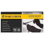 Ficha técnica e caractérísticas do produto Kit 60 Luvas Black Profissional Tamanho G Latex Marco Boni