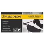 Ficha técnica e caractérísticas do produto Kit Com 10 Luvas Black Profissional Tam: P Latex Marco Boni