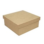 Ficha técnica e caractérísticas do produto Kit com 100 Caixas Tampa de Sapato Baixa 14X14x5 - Madeira MDF