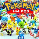 Ficha técnica e caractérísticas do produto Kit com 144 Pokemon Go Miniaturas Bonecos 2 a 3 Cm Sortido Pikachu e Sua Turma