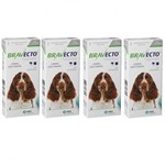 Ficha técnica e caractérísticas do produto Kit com 4 Antipulgas Bravecto para Cães de 10 a 20 Kg - 500 Mg - Msd