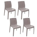 Ficha técnica e caractérísticas do produto Kit com 4 Cadeiras Tramontina Alice Summa - Cinza