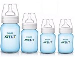 Ficha técnica e caractérísticas do produto Kit com 4 Mamadeira Avent Classica de 0m a 6 M Azul - Philips Avent