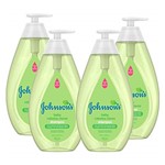 Ficha técnica e caractérísticas do produto Kit com 4 Shampoos Johnson's Baby Cabelos Claros 750ml
