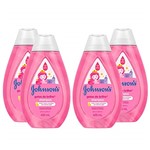 Ficha técnica e caractérísticas do produto Kit com 4 Shampoos Johnson's Baby Gotas de Brilho 400ml