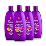 Ficha técnica e caractérísticas do produto Kit com 4 Shampoos JOHNSON'S Força Vitaminada 400ml