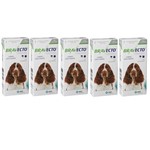 Ficha técnica e caractérísticas do produto Kit com 5 Antipulgas Bravecto para Cães de 10 a 20 Kg - 500 Mg - Msd