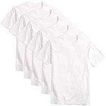 Ficha técnica e caractérísticas do produto Kit com 5 Camisetas Básicas Masculina Algodão T-Shirt Tee, Branca, GG