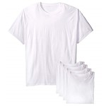 Ficha técnica e caractérísticas do produto Kit com 5 Camisetas Básicas Masculina T-shirt Algodão Branca Tee (G)