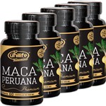 Ficha técnica e caractérísticas do produto Kit com 5 Frascos de Maca Peruana Premium Pura Unilife 60 Capsulas 550mg