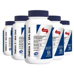 Ficha técnica e caractérísticas do produto Kit com 5 Ômega 3 EPA DHA 120 Cápsulas - Vitafor