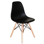 Ficha técnica e caractérísticas do produto Kit com 6 Cadeiras Charles Eames Wood DSW Preta - Base Madeira - Vermelho