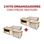 Ficha técnica e caractérísticas do produto Kit com 6 Organizadores Mulituso - VB Home