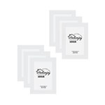 Ficha técnica e caractérísticas do produto Kit com 6 Porta-Retratos Madeira 10x15cm Branco - Homenjoy
