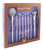 Ficha técnica e caractérísticas do produto Kit com 8 Pinceis para Maquiagem Macrilan Ed900