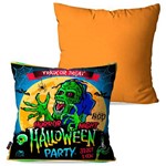 Kit com 2 Capas para Almofadas Decorativas Laranja Halloween