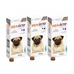 Ficha técnica e caractérísticas do produto Kit com 3 Antipulgas Bravecto para Cães de 4,5 a 10 Kg - 250 Mg - Msd