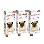 Ficha técnica e caractérísticas do produto Kit com 3 Antipulgas Bravecto para Cães de 4,5 a 10 Kg - 250 Mg
