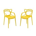 Ficha técnica e caractérísticas do produto Kit com 2 Cadeiras Allegra Aviv Amarelo - Fratini