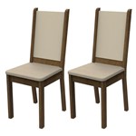 Ficha técnica e caractérísticas do produto Kit com 2 Cadeiras de Jantar MDF Estofadas 4281 Madesa