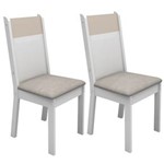 Ficha técnica e caractérísticas do produto Kit com 2 Cadeiras Elegance Madesa - Cinza