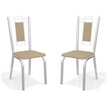 Ficha técnica e caractérísticas do produto Kit com 2 Cadeiras Florença Nude Kappesberg