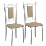 Ficha técnica e caractérísticas do produto Kit com 2 Cadeiras Kappesberg Florença - Nude