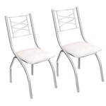 Ficha técnica e caractérísticas do produto Kit com 2 Cadeiras Kappesberg Itália - Branco