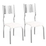 Ficha técnica e caractérísticas do produto Kit com 2 Cadeiras Kappesberg Kopenhagen - Branco