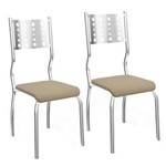 Ficha técnica e caractérísticas do produto Kit com 2 Cadeiras Kappesberg Kopenhagen - Nude