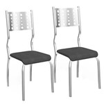Ficha técnica e caractérísticas do produto Kit com 2 Cadeiras Kappesberg Kopenhagen - Preto