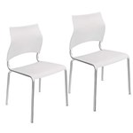 Ficha técnica e caractérísticas do produto Kit com 2 Cadeiras Kappesberg Milão - Branco