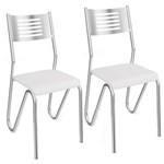 Ficha técnica e caractérísticas do produto Kit com 2 Cadeiras Kappesberg Nápoles - Branco