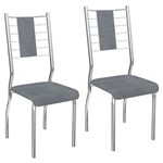 Ficha técnica e caractérísticas do produto Kit com 2 Cadeiras Kappesberg Torino - Cinza - Cinza