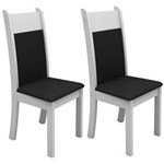 Ficha técnica e caractérísticas do produto Kit com 2 Cadeiras Madesa - Preto