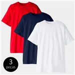Ficha técnica e caractérísticas do produto Kit com 3 Camisetas Masculina T-shirt 100 Algodão Up Tee - Part.b