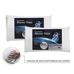 Ficha técnica e caractérísticas do produto 2 Travesseiros Nasa - Antialérgico Macio Fibra 50cm X 70cm - Master Comfort