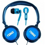 Ficha técnica e caractérísticas do produto Kit com 2 Fones de Ouvido: Headphone Dobrável e Earphone com Encaixe de Silicone NE926 Naxa
