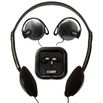 Ficha técnica e caractérísticas do produto Kit com 3 Fones: Headphone + Auricular + Earphone - COBY CV324