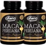 Ficha técnica e caractérísticas do produto Kit com 2 Frascos de Maca Peruana Premium Pura Unilife 120 Capsulas 550M